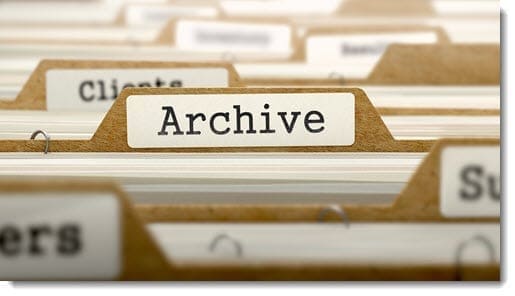 Jeanine Appleton-Bott - Circle Stacked Boxes on Shelves at the City of Toronto Archives